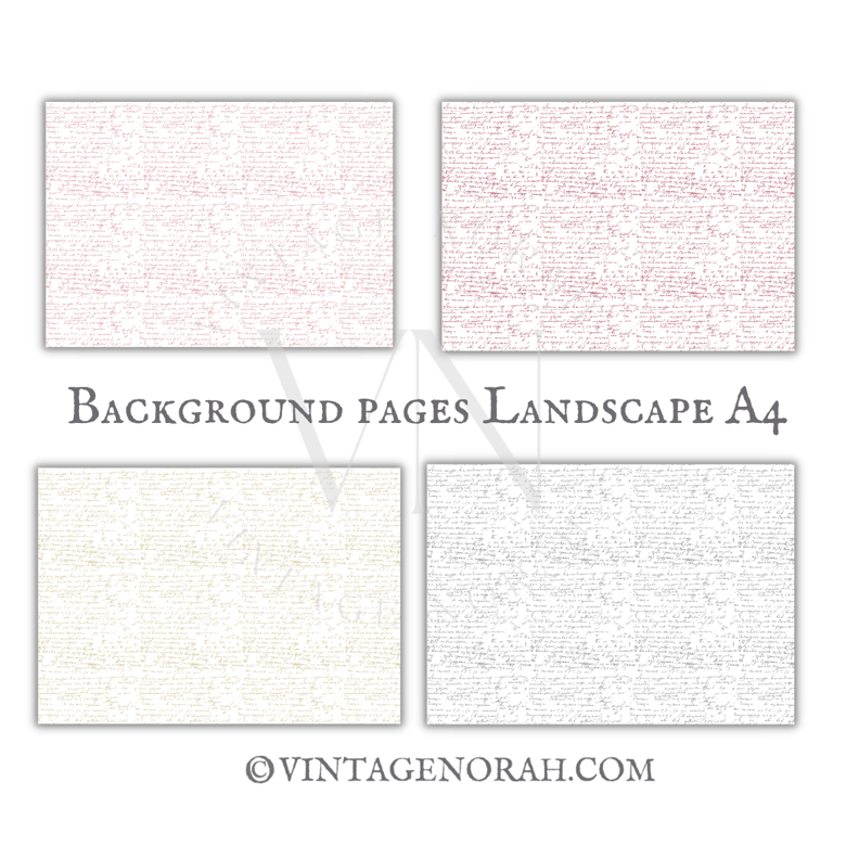 Journal Pages ~ OLD HANDWRITING BACKGROUND by VintageNorah. Printable, Pdf.